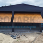 Garaż blaszany 8×5 dwuspad GRAFIT PREMIUM