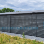 Garaż blaszany 12×6 dwuspad GRAFIT