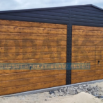 Garaż blaszany 8×5 dwuspad GRAFIT PREMIUM