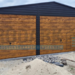 Garaż blaszany 8×5 dwuspad GRAFIT PREMIUM
