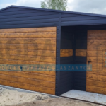 Garaż blaszany 8×5 dwuspad GRAFIT PREMIUM