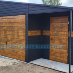 Garaż blaszany 8×5 dwuspad GRAFIT PREMIUM