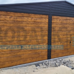 Garaż blaszany 8×5 dwuspad GRAFIT PREMIUM