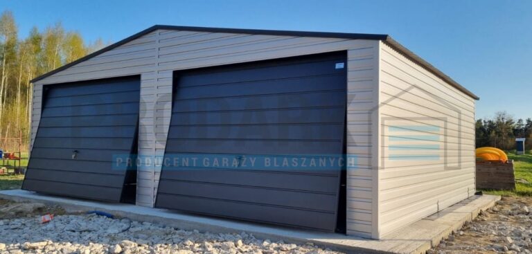 Garaż blaszany 7×5 DWUSPAD