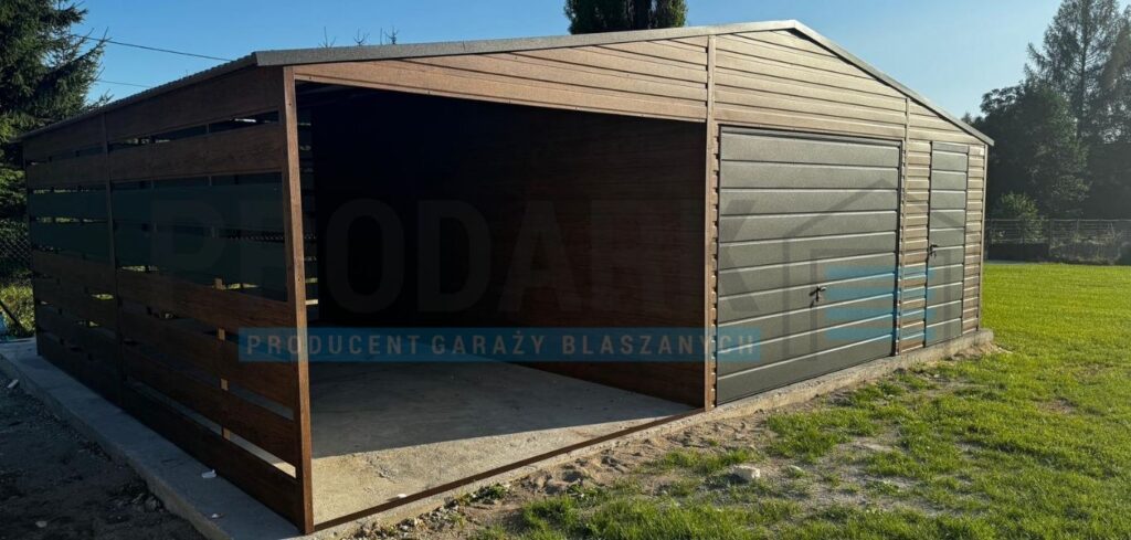 Garaż blaszany 9×5 dwuspadowy PREMIUM