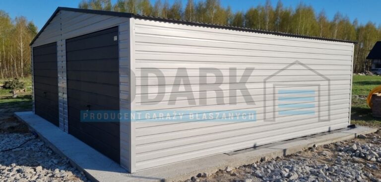Garaż blaszany 7×5 DWUSPAD