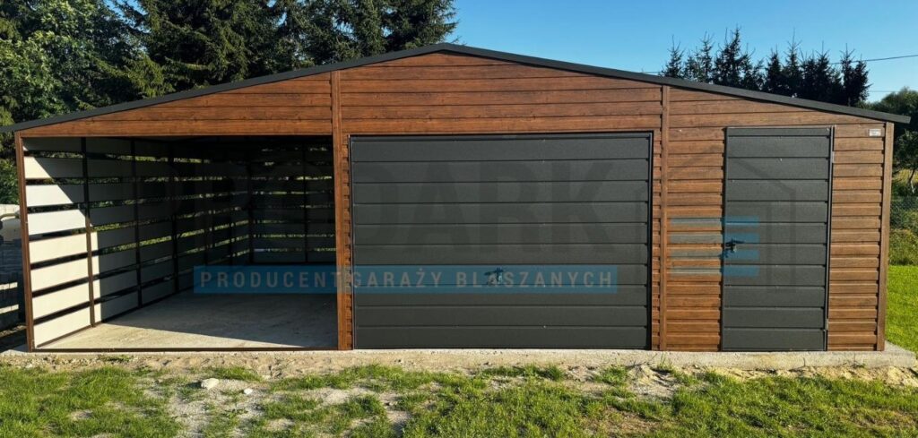 Garaż blaszany 9×5 dwuspadowy PREMIUM
