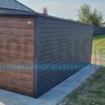 Garaż blaszany 3×5 Spad w tył w wersji PREMIUM