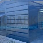 Garaż blaszany 6×5 dwuspad z wiata