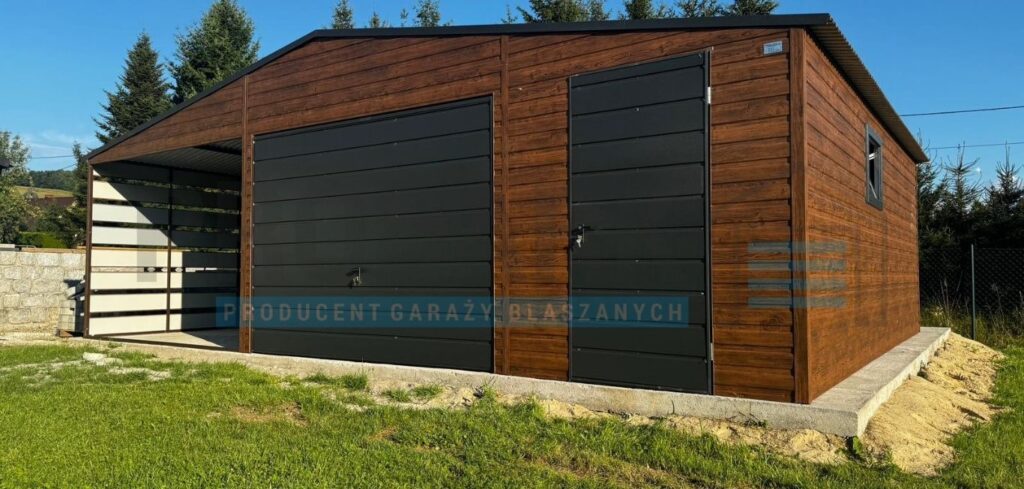 Garaż blaszany 9×5 dwuspadowy PREMIUM
