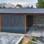 Garaż blaszany 9×6 dwuspad przód-tył PREMIUM