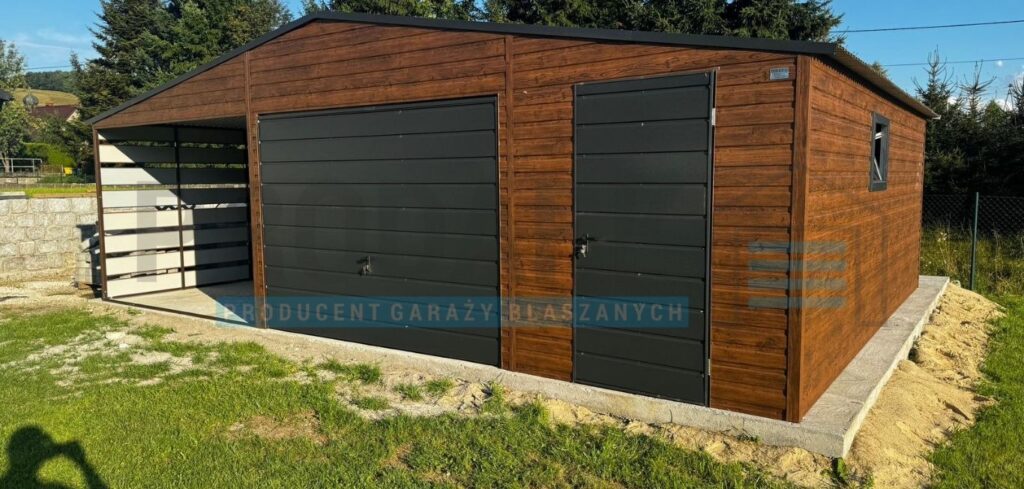Garaż blaszany 9×5 dwuspadowy PREMIUM