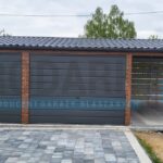 Garaż blaszany 9×6 dwuspad przód-tył PREMIUM