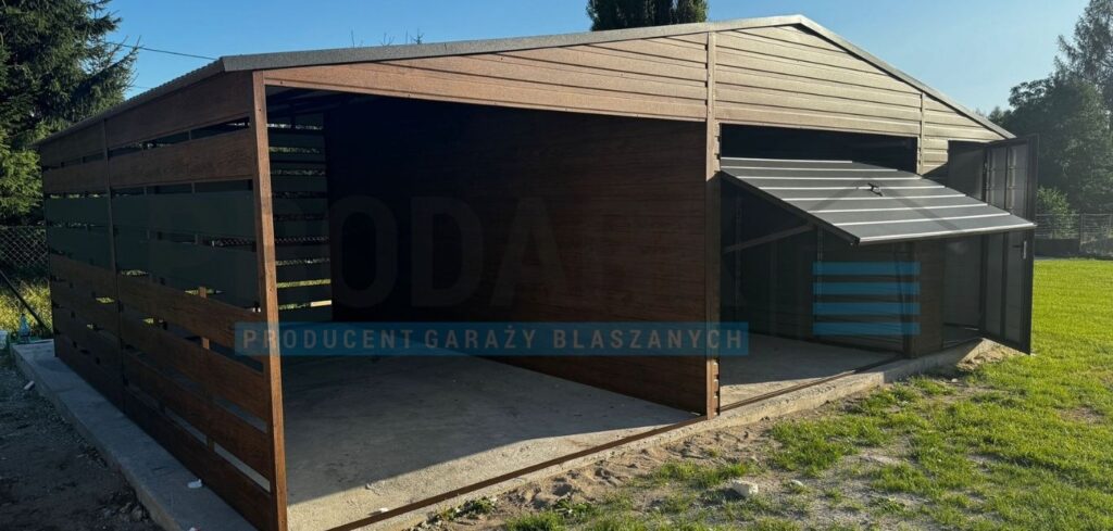 Garaż blaszany 9×5 dwuspadowy PREMIUM