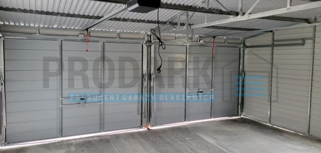 Garaż blaszany 9×6 dwuspad przód-tył PREMIUM