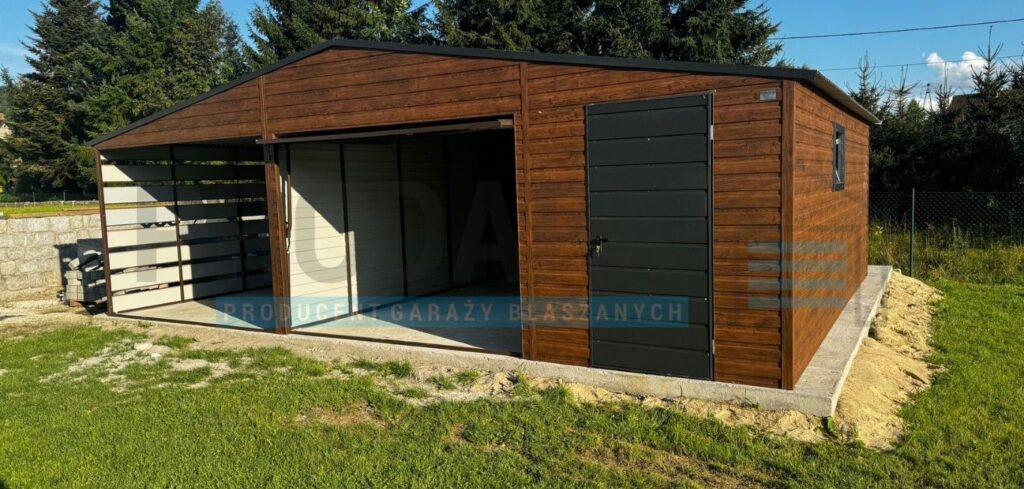 Garaż blaszany 9×5 dwuspadowy PREMIUM