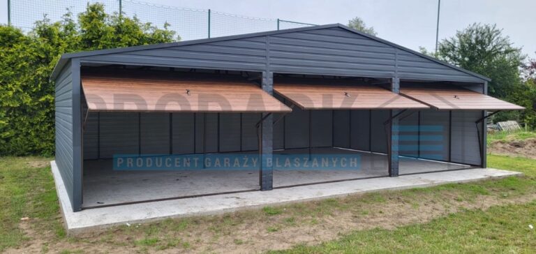 Garaż blaszany 9×6 DWUSPADOWY PREMIUM