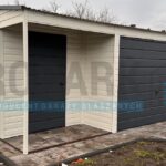 Garaż blaszany 8×6 Premium z WNĘKĄ