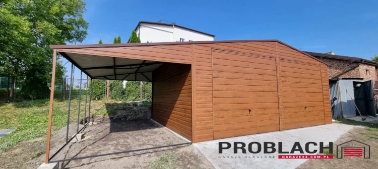 Garaż blaszany - Problach